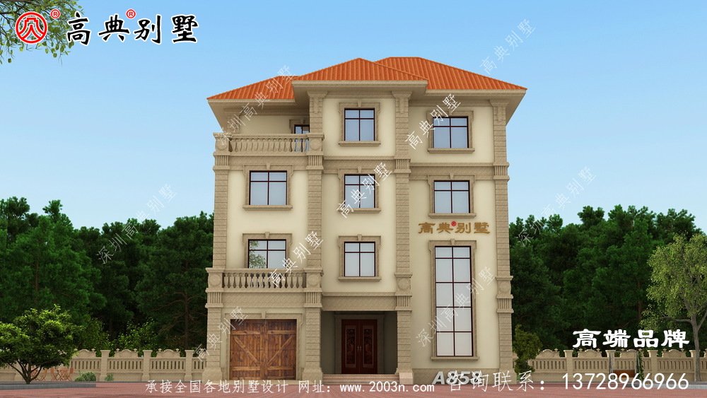 这款复式欧式别墅，挑高客厅，真是超级有面子啊！